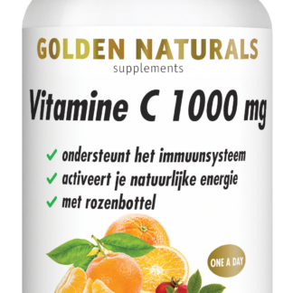 Vitamine C 1000 mg met rozenbottel (60 veganistische tabletten)