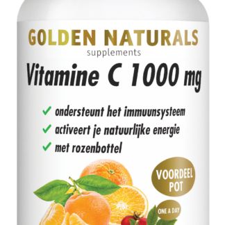 Vitamine C 1000 mg met rozenbottel (180 veganistische tabletten)