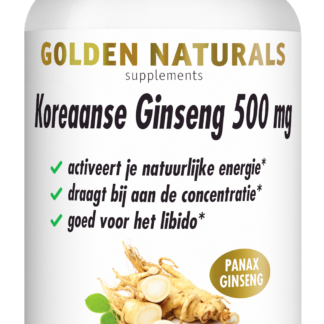 Koreaanse Ginseng 500 mg (120 veganistische capsules)