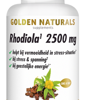 Rhodiola 2500 mg (60 veganistische tabletten)