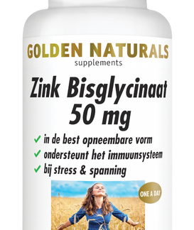 Zink Bisglycinaat 50 mg (60 veganistische tabletten)