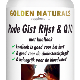 Rode Gist Rijst & Q10 (120 veganistische tabletten)